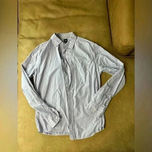 GAP Light Purple Button Down Long Sleeve Shirt 100% Cotton Size Medium